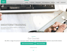 Tablet Screenshot of meditermtraining.com